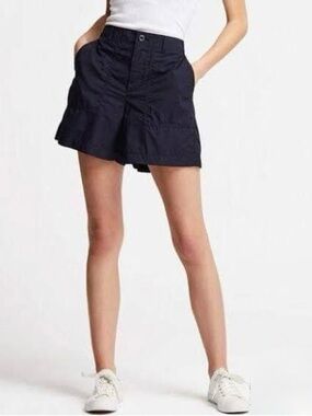 Uniqlo Utility Baker High Rise Shorts In Navy Women’s Size: Small
